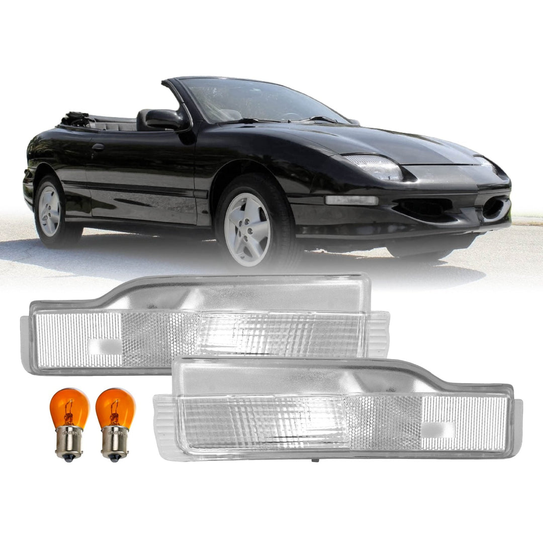 1995-1999 Pontiac Sunfire 2D Coupe All Clear Lens Bumper Lights