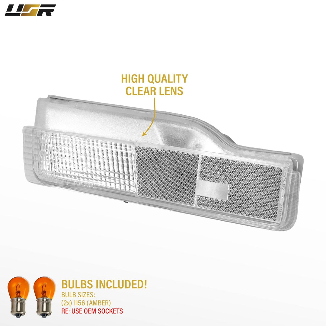 1995-1999 Pontiac Sunfire 2D Coupe All Clear Lens Bumper Lights