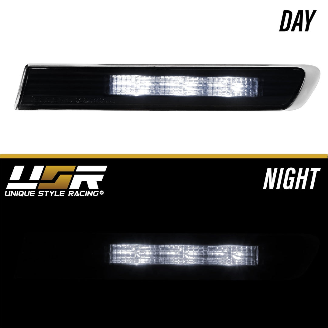 2004 - 2008 Acura TL Smoke 4 Pieces Switchback LED Side Marker Lights For Base OR Type S Models