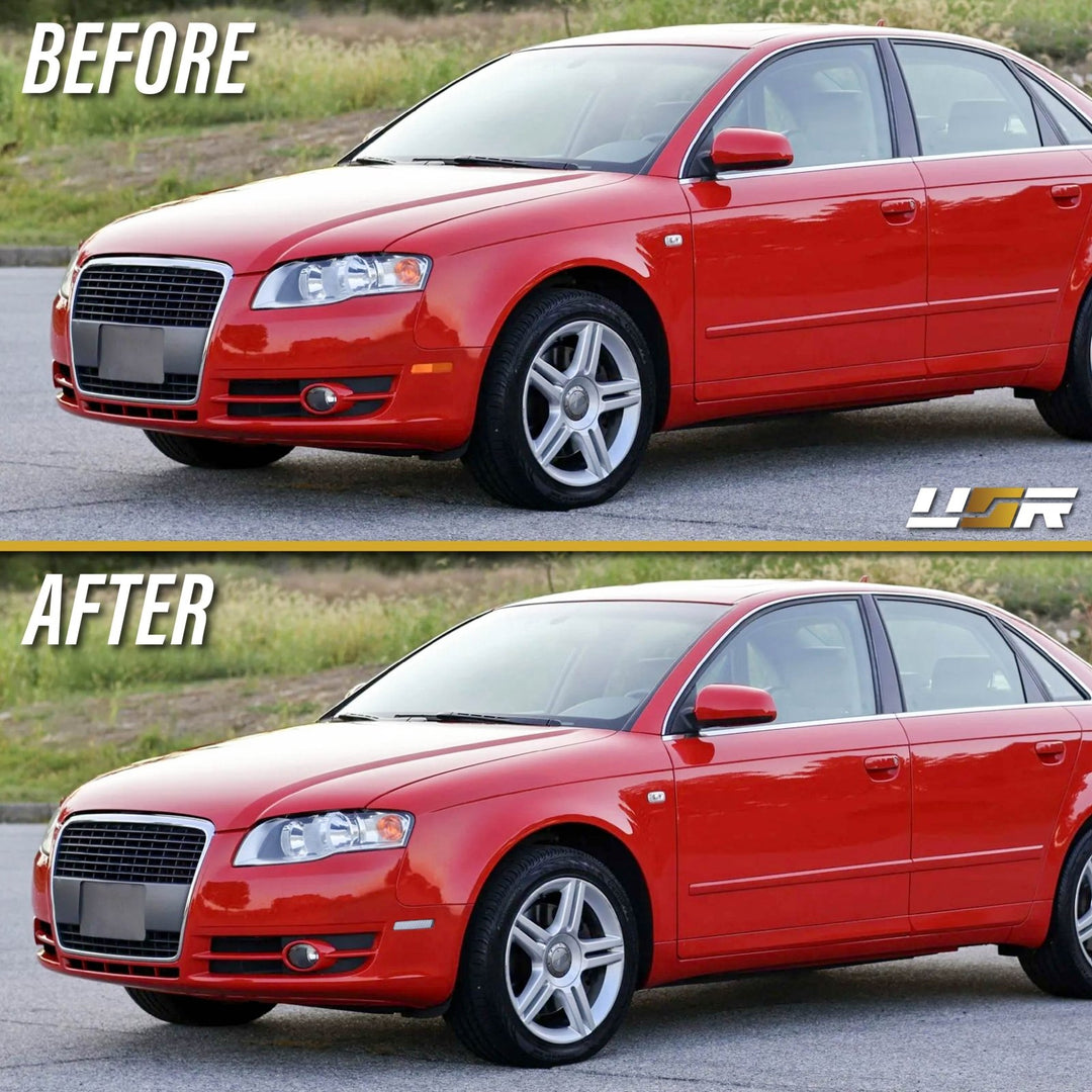 2006 - 2008 Audi A4 / S4 B7 Clear or Smoke Lens Front Bumper Reflector