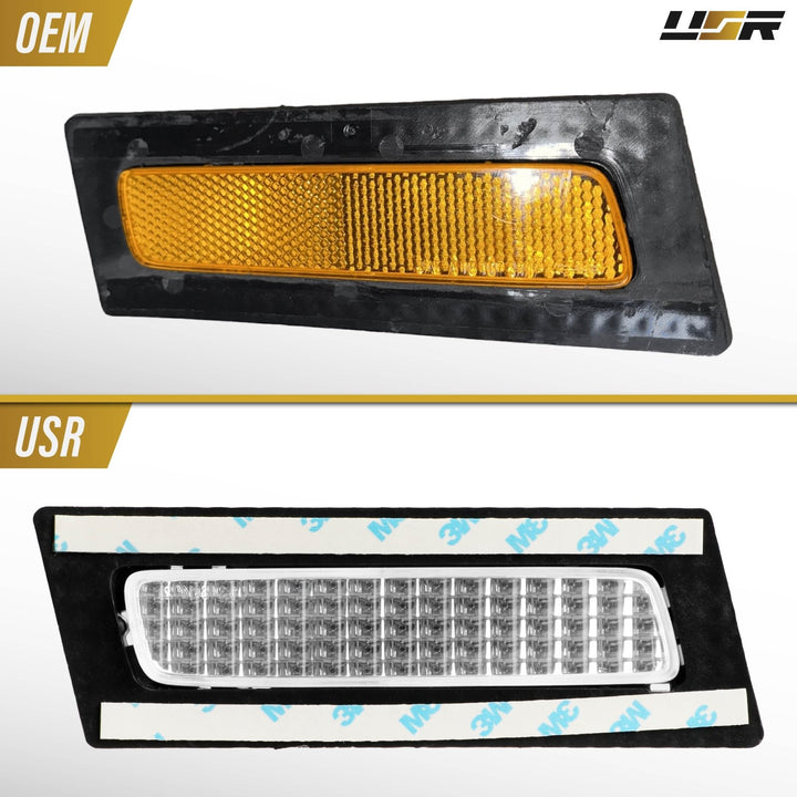 2006 - 2008 Audi A4 / S4 B7 Clear or Smoke Lens Front Bumper Reflector