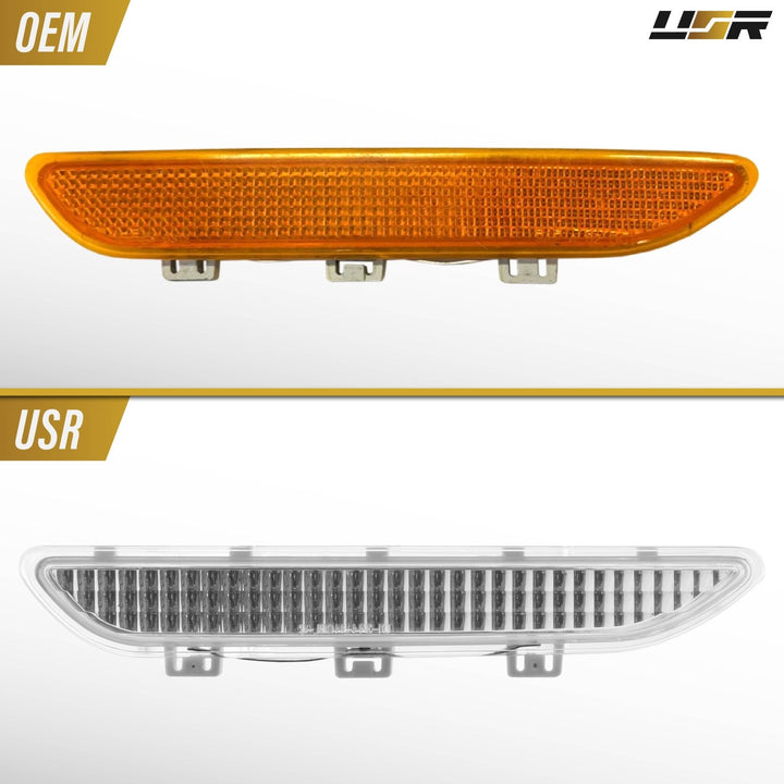 2004 - 2006 BMW E46 3 Series 2D Coupe/Cabrio Clear or Smoke Lens Bumper Reflector Light