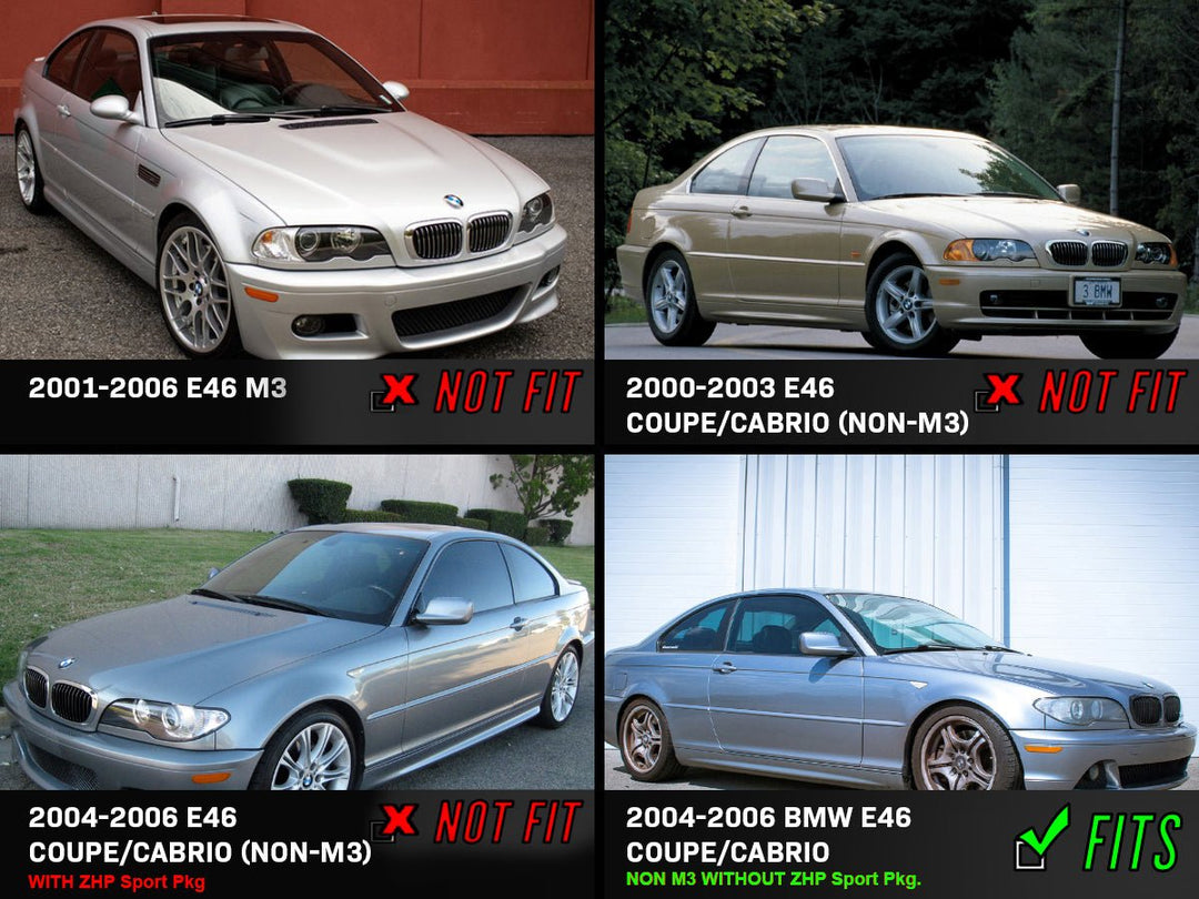 2004 2005 2006 BMW E46 3 Series 2D Coupe/Cabrio Clear or Smoke Lens Bumper Reflector Light

#lens-color_smoke-lens