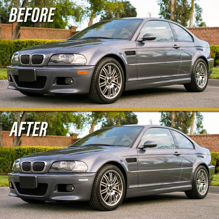 2000 2001 2002 2003 BMW E46 3 Series 2 Door Coupe/Cabrio & 2002 2003 2004 2005 2006 M3 Clear or Smoke Front LED Side Marker Light Bumper Reflector 
#color-combo_clear-lens-white-led