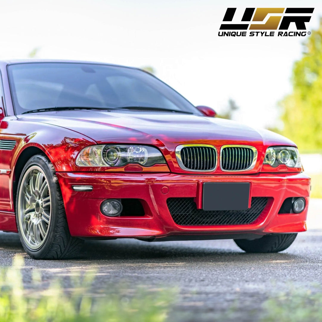 2000 2001 2002 2003 BMW E46 3 Series 2 Door Coupe/Cabrio & 2002 2003 2004 2005 2006 M3 Clear or Smoke Front LED Side Marker Light Bumper Reflector 
#color-combo_smoke-lens-white-led