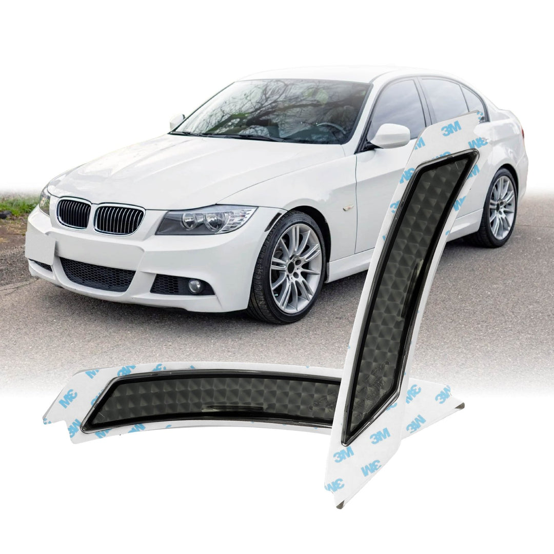 2009 2010 2011 BMW 3 Series E90 / E91 LCI 4D / 5D Clear or Smoke Front Bumper Reflector Light 
#lens-color_crystal-smoke-lens
