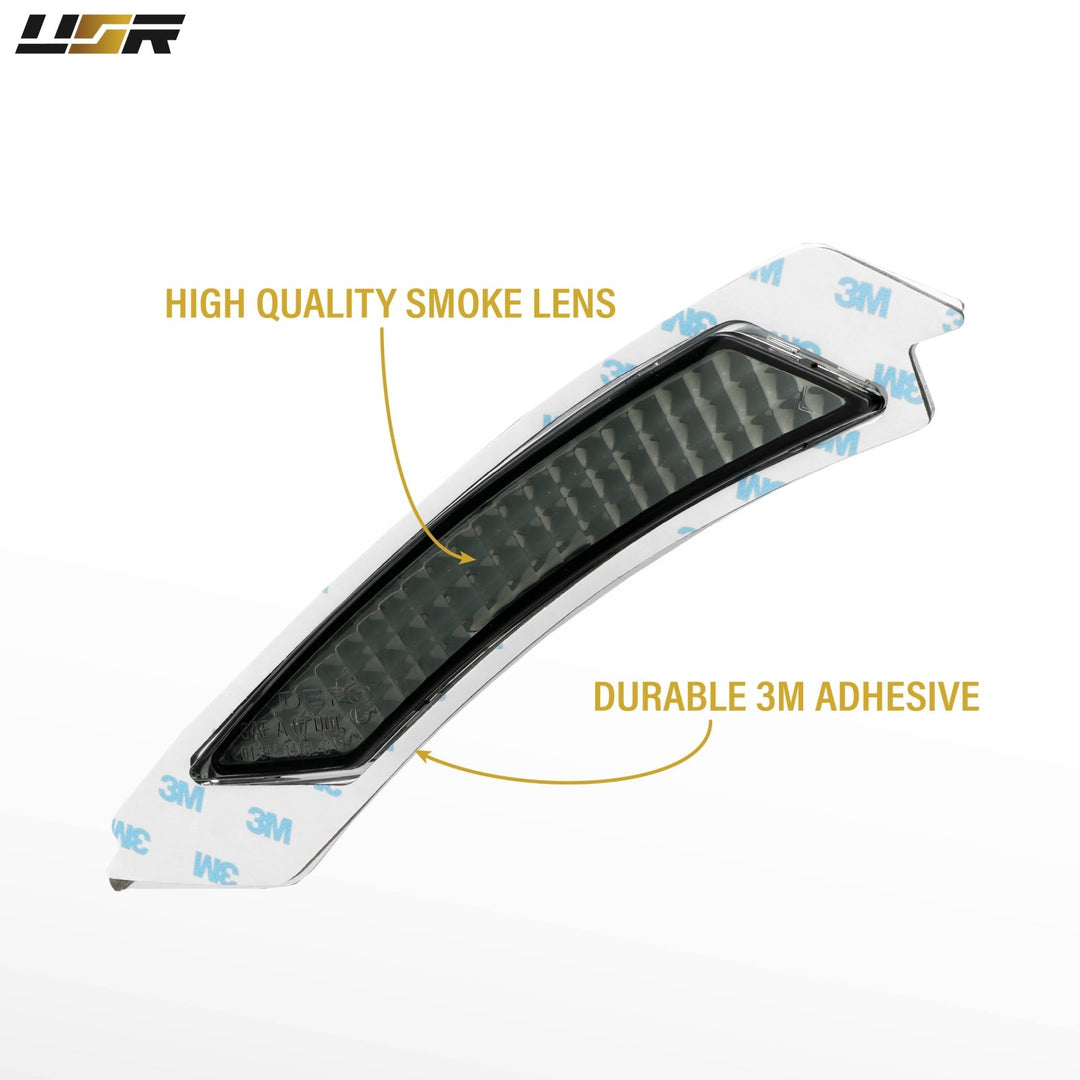 2009 2010 2011 BMW 3 Series E90 / E91 LCI 4D / 5D Clear or Smoke Front Bumper Reflector Light 
#lens-color_crystal-smoke-lens