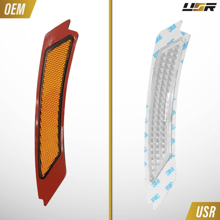 2009 2010 2011 BMW 3 Series E90 / E91 LCI 4D / 5D Clear or Smoke Front Bumper Reflector Light 
#lens-color_crystal-clear-lens
