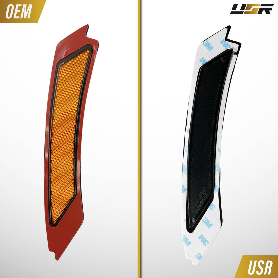 
2009 2010 2011 BMW E90/E91 4D/5D OE Frosted Clear or Smoke Front Bumper Reflector 
#lens-color_oe-frosted-style-smoke-lens