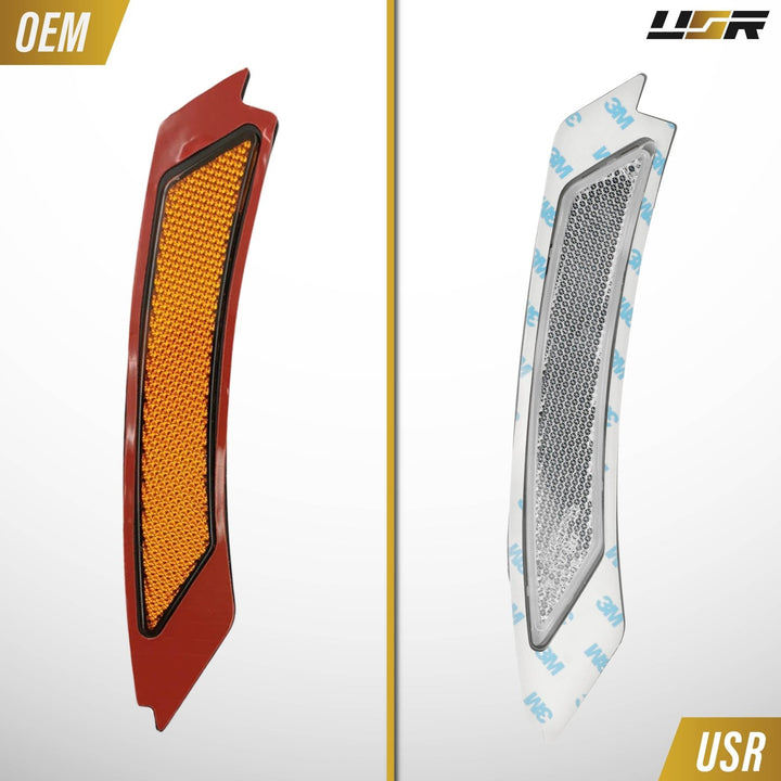 2009 2010 2011 BMW E90/E91 4D/5D OE Frosted Clear or Smoke Front Bumper Reflector 
#lens-color_oe-frosted-style-clear-lens