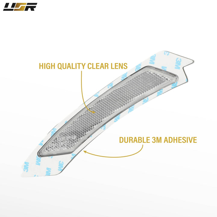 2009 2010 2011 BMW E90/E91 4D/5D OE Frosted Clear or Smoke Front Bumper Reflector 
#lens-color_oe-frosted-style-clear-lens