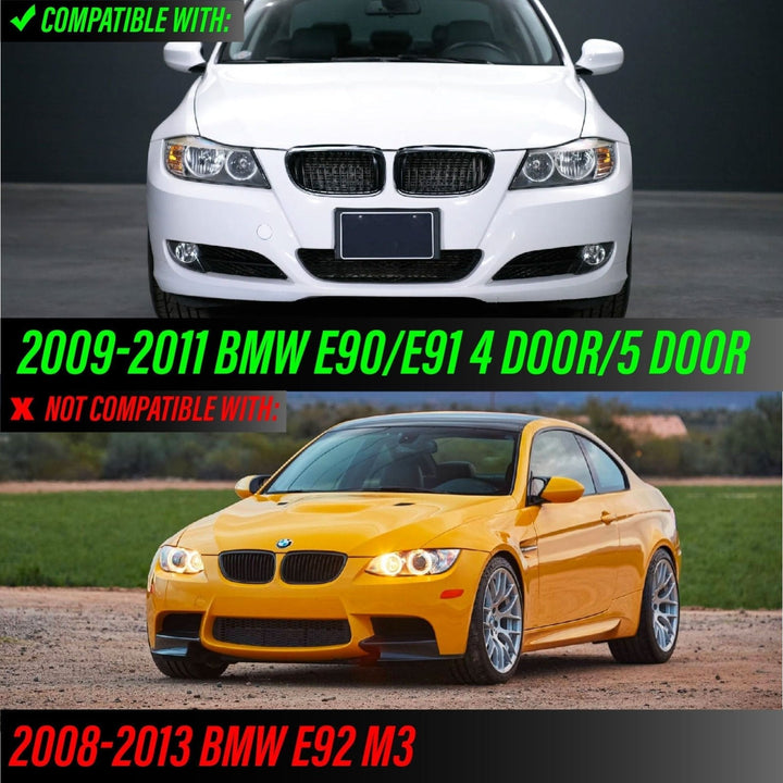 2009 - 2011 BMW E90/E91 4D/5D OE Frost Clear or Smoke Front Bumper Reflector