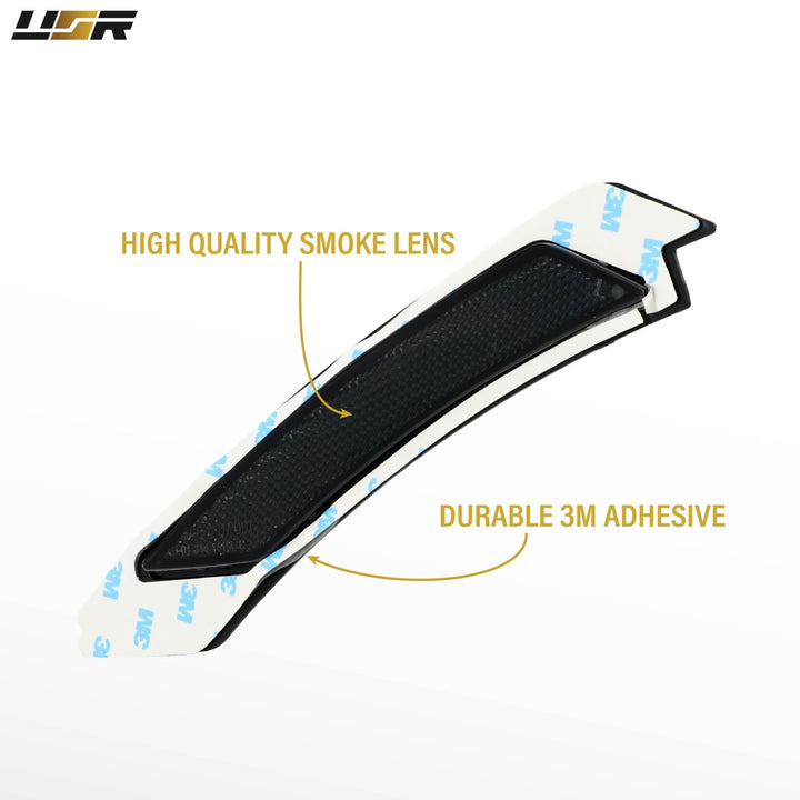
2009 2010 2011 BMW E90/E91 4D/5D OE Frosted Clear or Smoke Front Bumper Reflector 
#lens-color_oe-frosted-style-smoke-lens