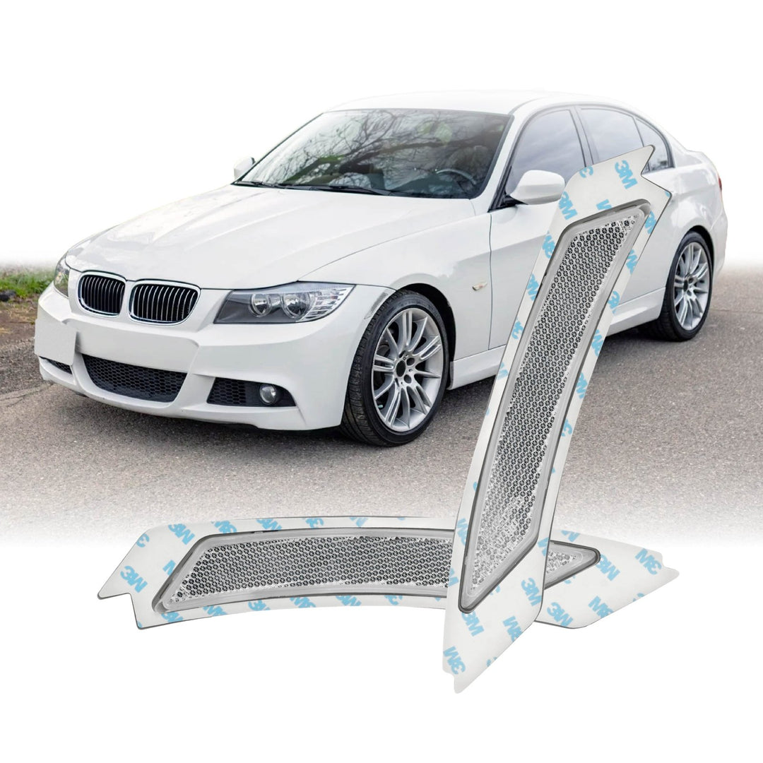 2009 2010 2011 BMW E90/E91 4D/5D OE Frosted Clear or Smoke Front Bumper Reflector 
#lens-color_oe-frosted-style-clear-lens