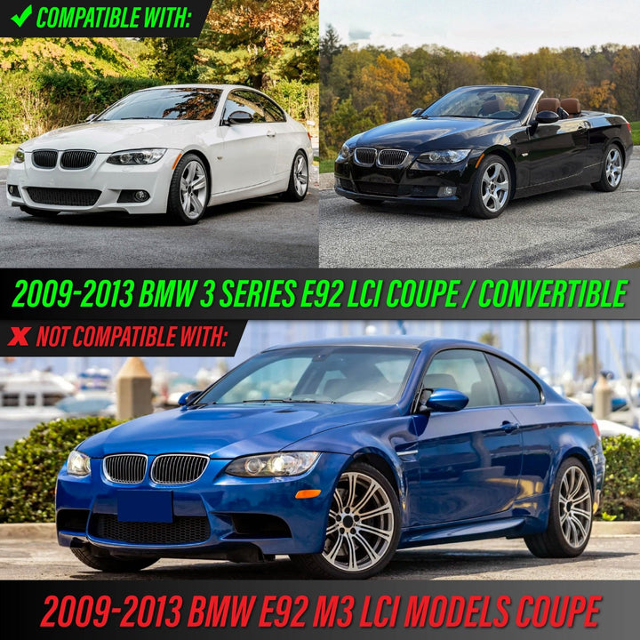 2007 2008 2009 2010 2011 2012 BMW 3 Series E92 2D / E93 Convertible Clear or Smoke Lens Bumper Reflector Light
#lens-color_crystal-smoke-lens