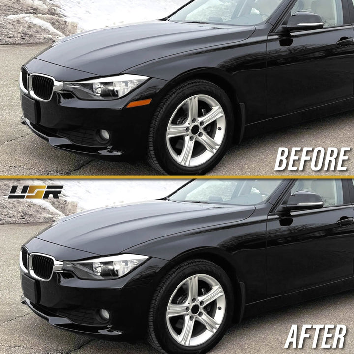 2012 2013 2014 2015 BMW 3 Series F30 / F31 Frosted Clear or Frosted Smoke Lens or Jet Black 668 or Glacier Silver A83 Front Bumper Reflector Light
#lens-color_painted-jet-black-668
