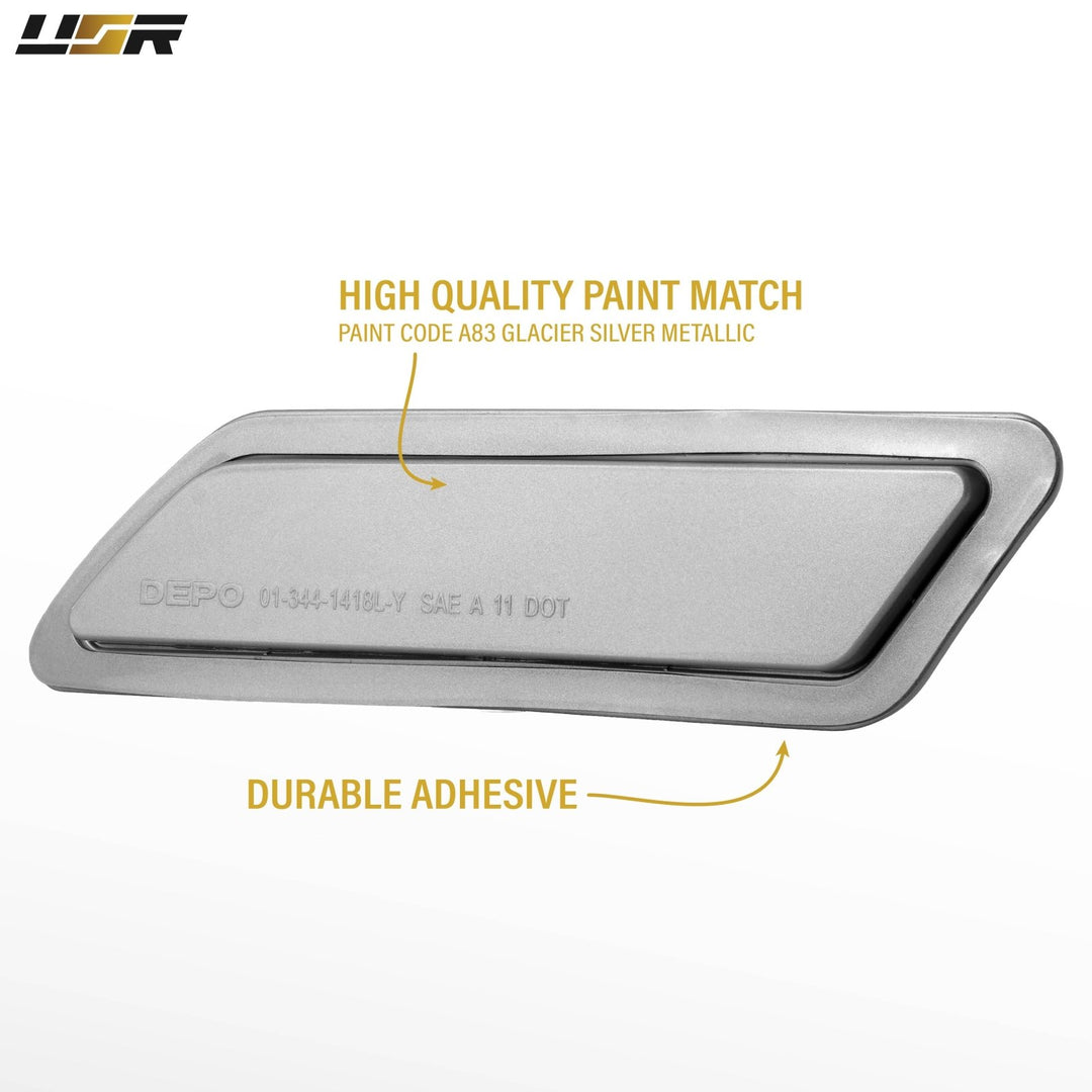 2012 2013 2014 2015 BMW 3 Series F30 / F31 Frosted Clear or Frosted Smoke Lens or Jet Black 668 or Glacier Silver A83 Front Bumper Reflector Light
#lens-color_painted-glacier-silver-a83