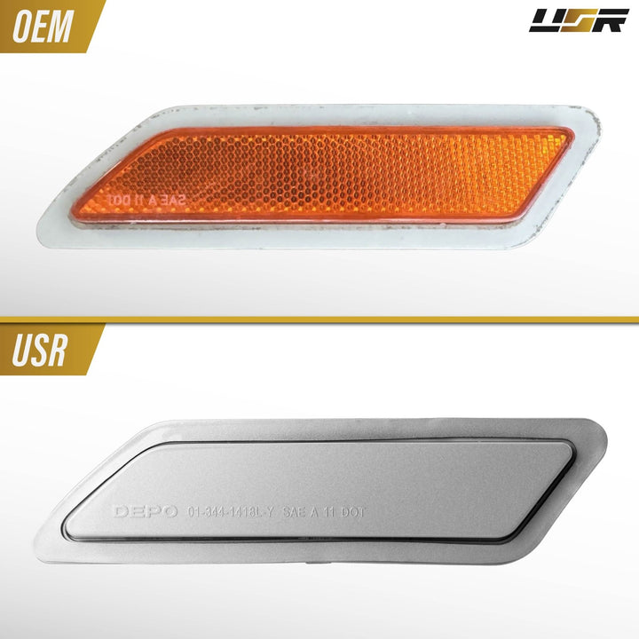 2012 2013 2014 2015 BMW 3 Series F30 / F31 Frosted Clear or Frosted Smoke Lens or Jet Black 668 or Glacier Silver A83 Front Bumper Reflector Light
#lens-color_painted-glacier-silver-a83