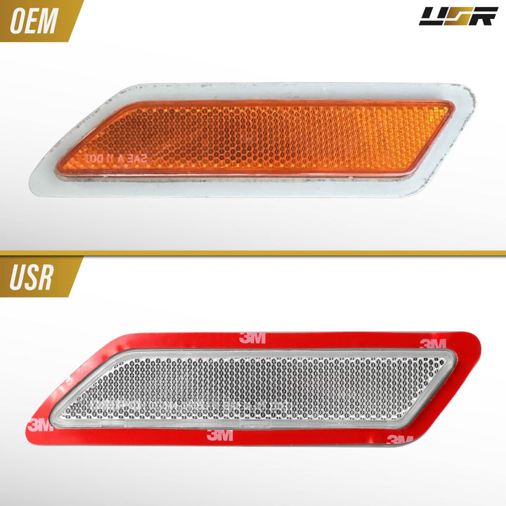 2012 2013 2014 2015 BMW 3 Series F30 / F31 Frosted Clear or Frosted Smoke Lens or Jet Black 668 or Glacier Silver A83 Front Bumper Reflector Light
#lens-color_clear-lens