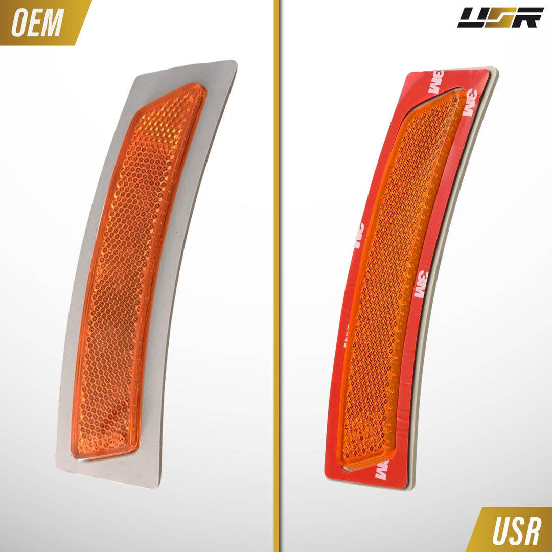 2014-2017 BMW F32 F33 4 Series, 2012-2017 F30 F31 3 Series, 2015-2017 F80 F82 F83 M3 M4 Amber Lens Bumper Replacement Front Reflectors