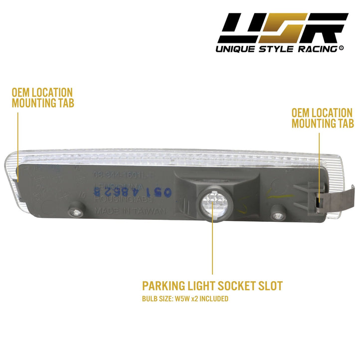 1996-2002 BMW Z3 Roadster / M Roadster / M Coupe Clear or Smoke Bumper Side Marker Light

#lens-color_clear-lens