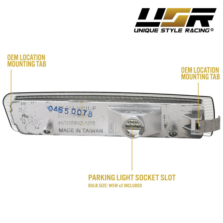 1996-2002 BMW Z3 Roadster / M Roadster / M Coupe Clear or Smoke Bumper Side Marker Light

#lens-color_smoke-lens