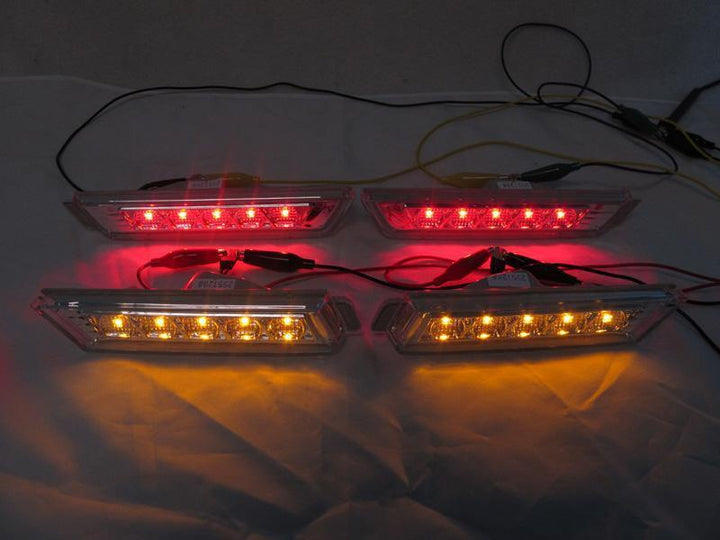 2010 - 2015 Chevrolet Camaro Clear or Smoke LED Front + Rear Bumper Side Marker Light