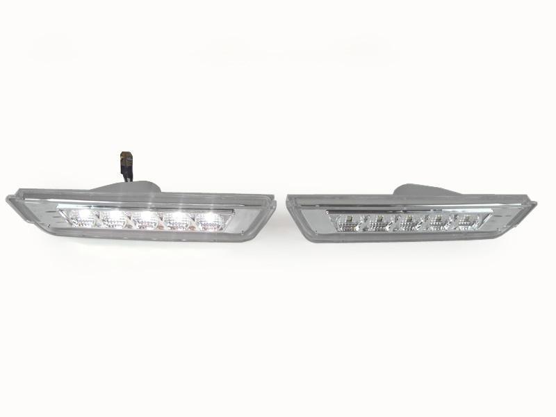 2010 - 2015 Chevrolet Camaro Rear Crystal Clear White LED Bumper Side Marker Light
