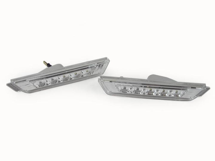 2010 - 2015 Chevrolet Camaro Rear Crystal Clear White LED Bumper Side Marker Light