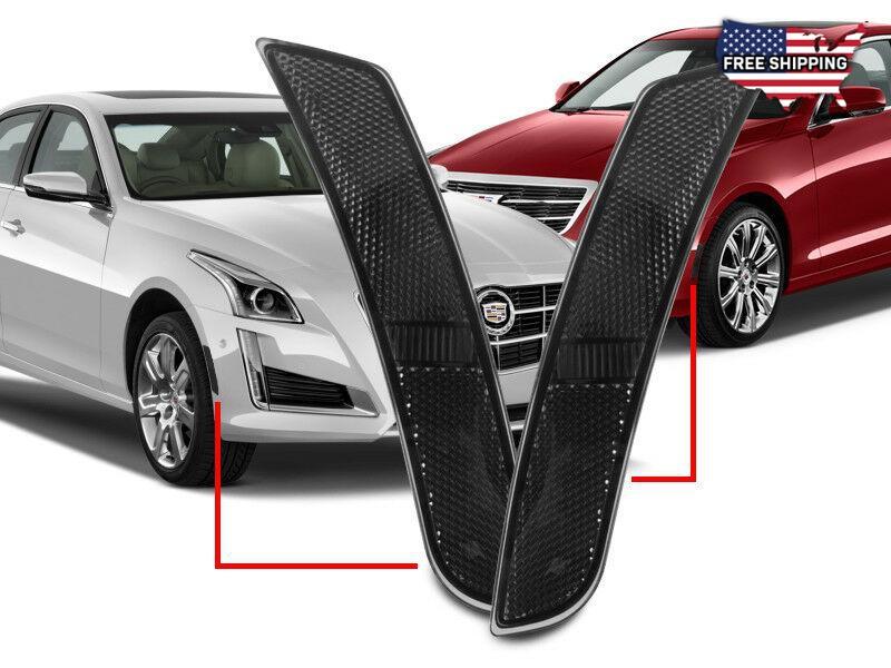 2014 - 2017 Cadillac CTS & 2015 - 2017 Cadillac ATS Clear or Smoke for Front Bumper Side Marker Lights