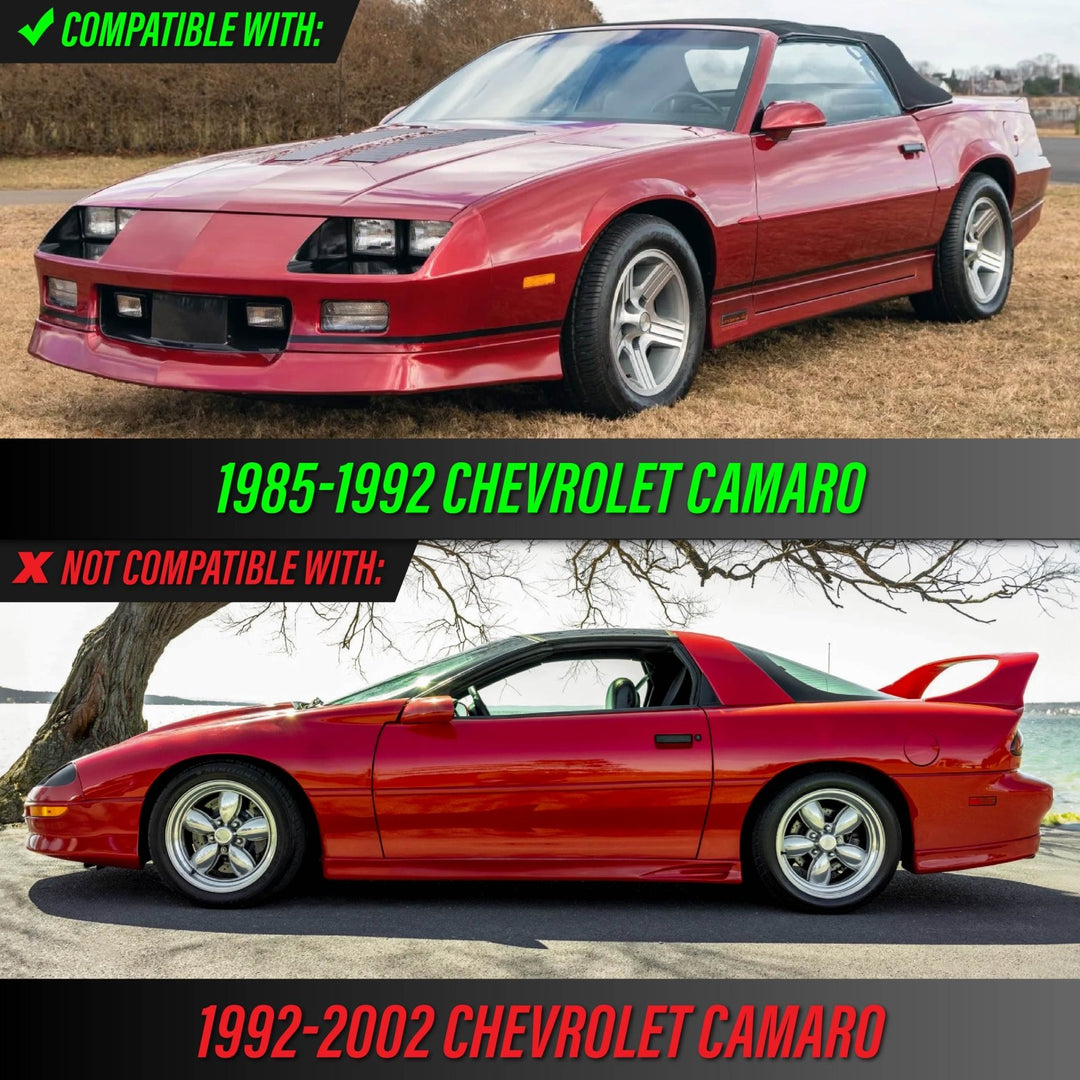 1982 1983 1984 1985 1986 1987 1988 1989 1990 1991 1992 Pontiac Firebird / Trans AM & 1985 1986 1987 1988 1989 1990 1991 1992 Chevrolet Camaro Clear or Smoke Lens Front Bumper Side Marker Lights 
#lens-color_smoke-lens