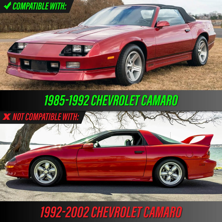 1982 1983 1984 1985 1986 1987 1988 1989 1990 1991 1992 Pontiac Firebird / Trans AM & 1985 1986 1987 1988 1989 1990 1991 1992 Chevrolet Camaro Clear or Smoke Lens Front Bumper Side Marker Lights 
#lens-color_smoke-lens
