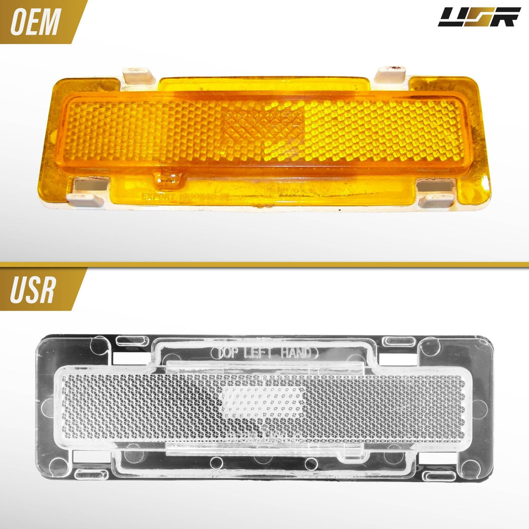 1982 1983 1984 1985 1986 1987 1988 1989 1990 1991 1992 Pontiac Firebird / Trans AM & 1985 1986 1987 1988 1989 1990 1991 1992 Chevrolet Camaro Clear or Smoke Lens Front Bumper Side Marker Lights 
#lens-color_clear-lens
