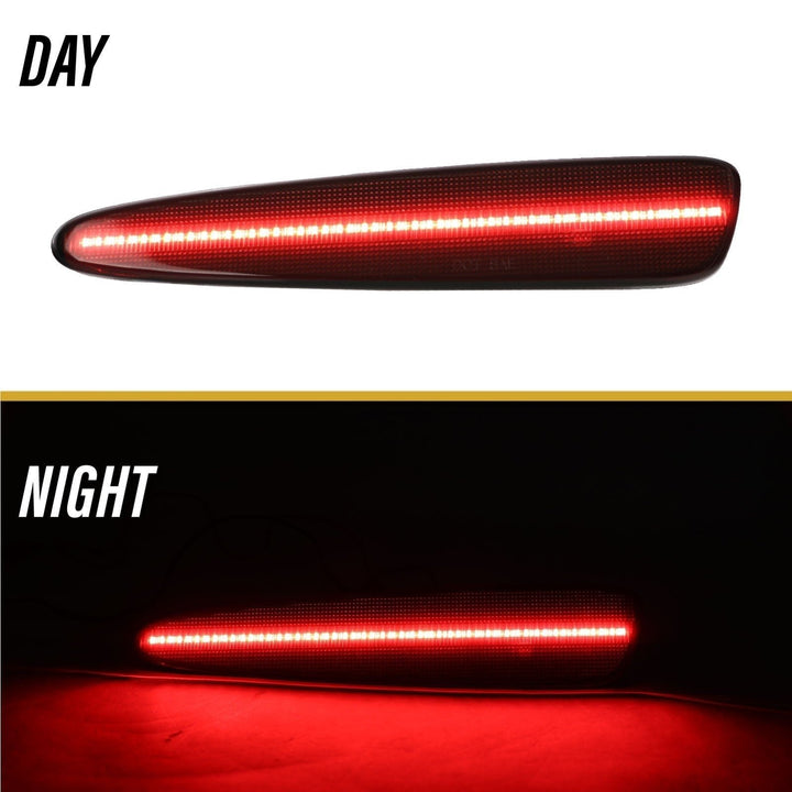 2005 - 2013 Chevrolet Corvette Clear or Smoke Lens Front + Rear Bumper Side Marker Light