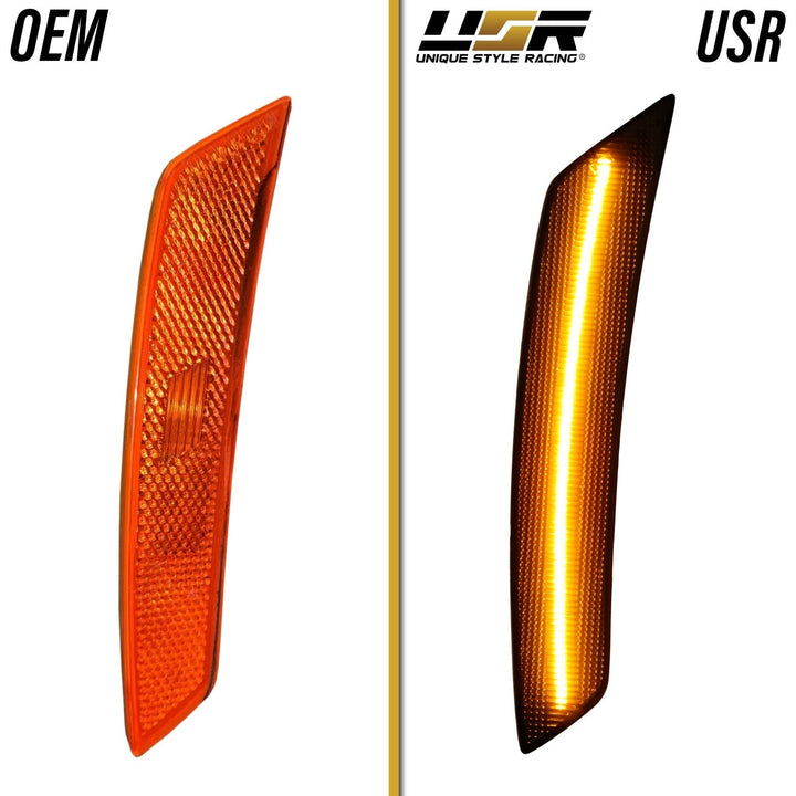 2022 - 2024 Chevrolet Chevy Equinox Front Smoke Lens Amber or White LED Bumper Side Marker Light
