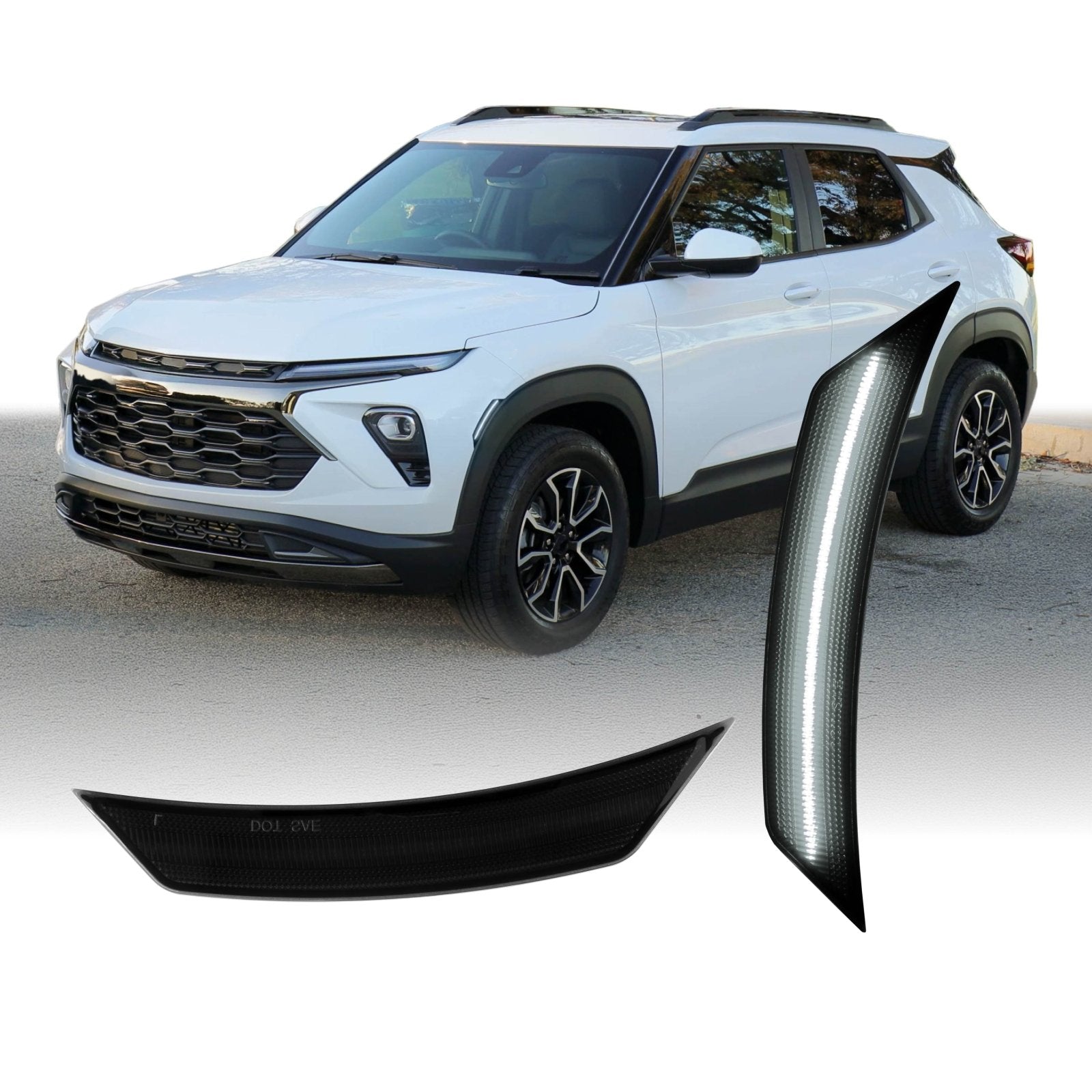 2021-2025 Chevrolet Chevy Trailblazer Front Smoke Lens Amber