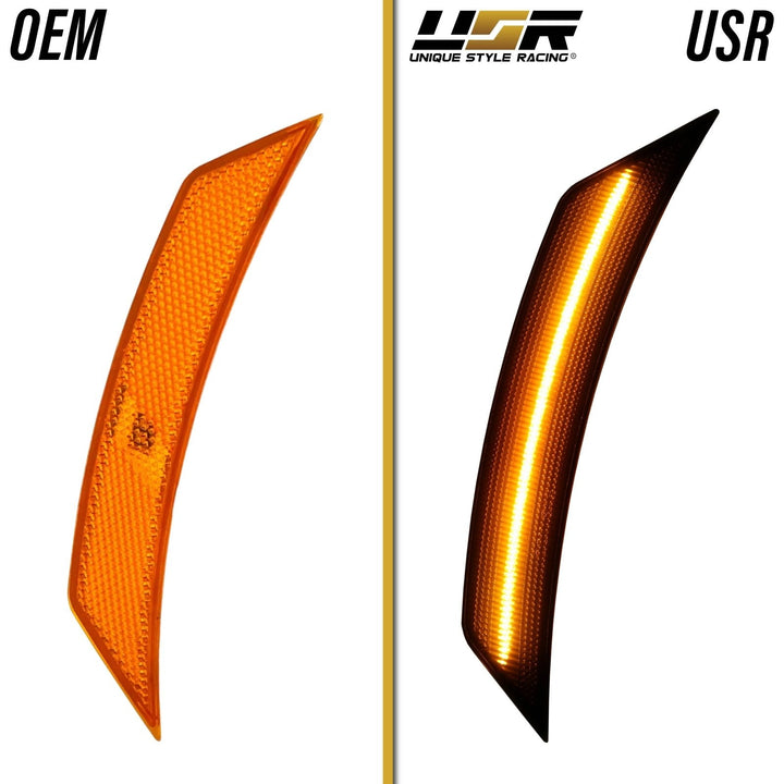 2021 - 2025 Chevrolet Chevy Trailblazer Front Smoke Lens Amber or White LED Bumper Side Marker Light