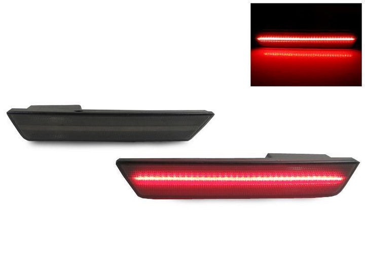 2011 - 2014 Dodge Charger / 2008 - 2014 Dodge Challenger Clear or Smoke Lens Rear Red LED Bumper Side Marker Light