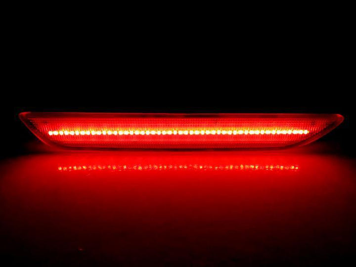 2015 - 2020 Ford Mustang Pair V6 GT Clear or Smoke Lens Rear Red LED Bumper Side Marker Lights
