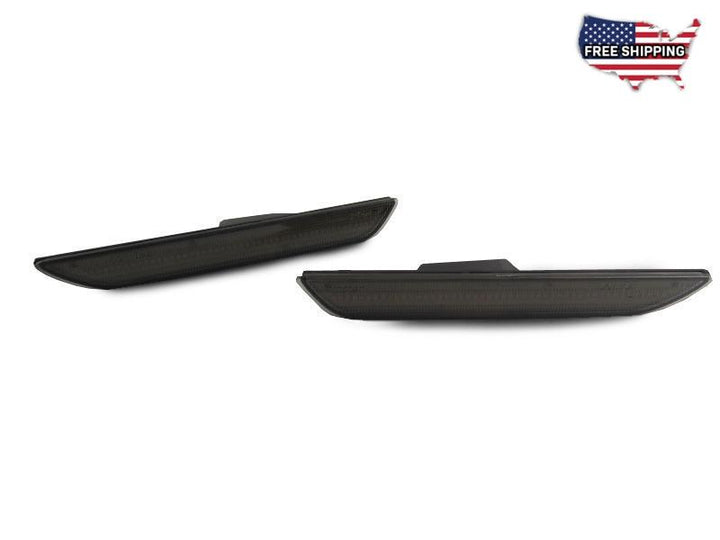 2015 - 2020 Ford Mustang Pair V6 GT Clear or Smoke Lens Rear Red LED Bumper Side Marker Lights