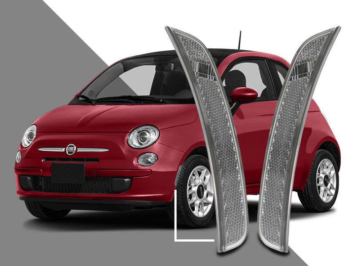 2011 - 2017 Fiat 500 Clear or Smoke Front Bumper Reflector Light