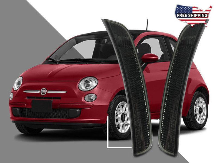 2011 - 2017 Fiat 500 Clear or Smoke Front Bumper Reflector Light