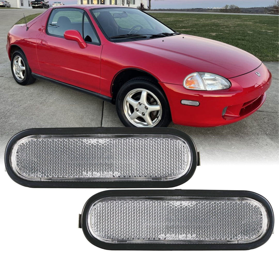 1993 - 1997 Honda Del Sol Clear or Smoke Front Bumper Side Marker Lights