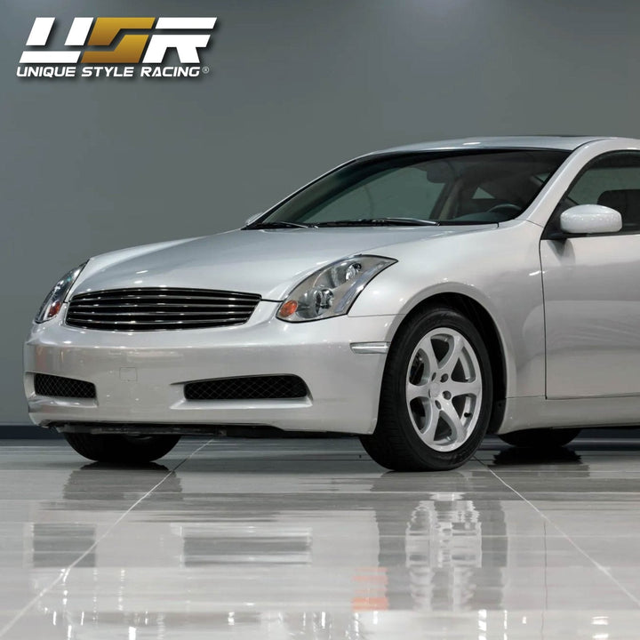 2003 - 2007 Infiniti G35 2D Coupe All Clear Lens White LED Front Bumper Side Marker Light
