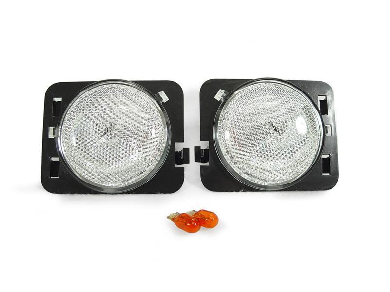 2007 - 2014 Jeep Wrangler JK Clear or Smoke Fender Side Marker Lights