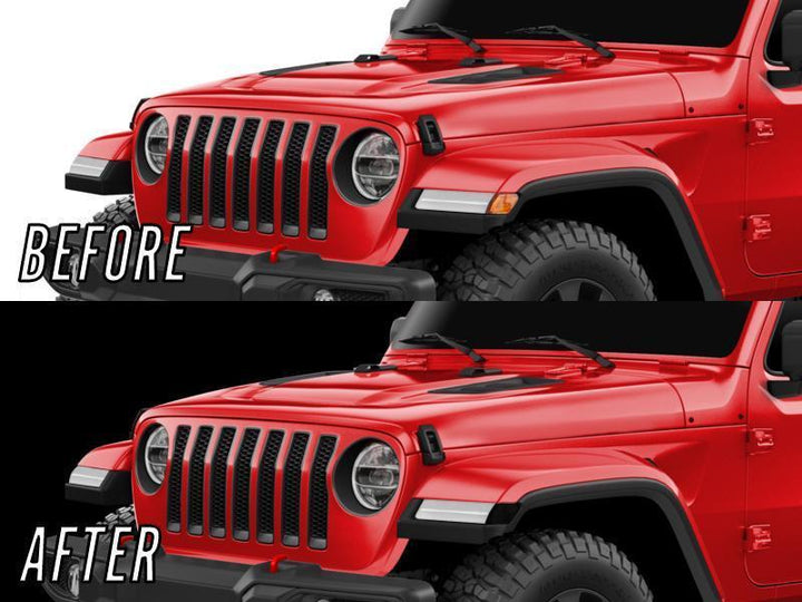 2018 - 2020 Jeep Wrangler JL Gladiator Clear or Smoke Dual Light Bar LED Side Marker Light