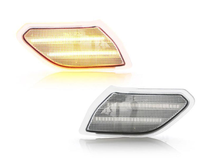 2018 - 2020 Jeep Wrangler JL Gladiator Clear or Smoke Dual Light Bar LED Side Marker Light