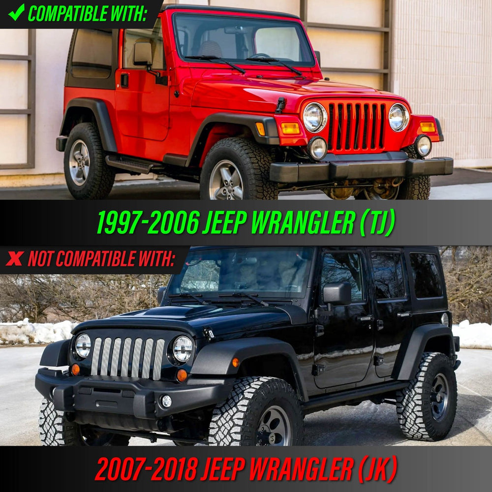 1997-2006 Jeep Wrangler TJ All Clear Lens Side Marker Lights