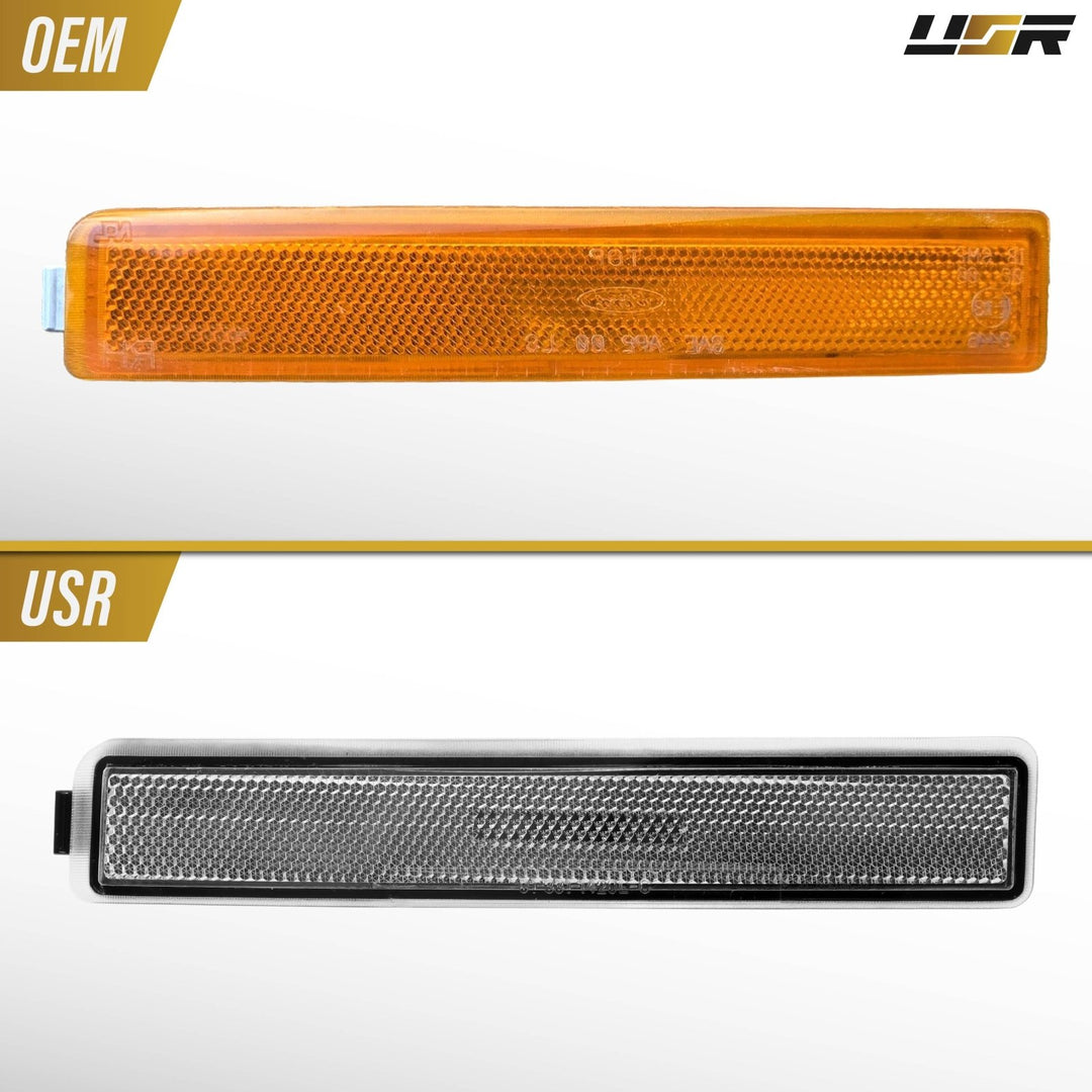 2000-2002 Lincoln LS Non Sports Package Smoke Lens Front Bumper Side Marker Lights