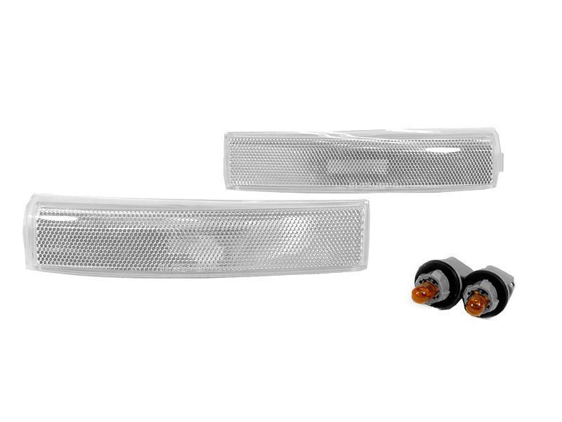 2000 - 2002 Lincoln LS Non Sport Pkg Model Front Bumper Side Marker Lights